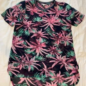 Unisex Sheer Floral Shirt